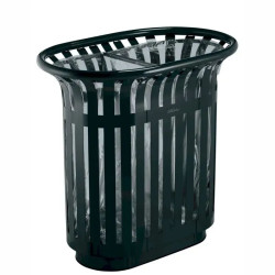 Poubelle de ville de tri sélectif 2 flux - Tulipe