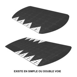 Coussin berlinois en caoutchouc pour voie publique H.10 cm