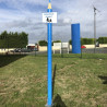 Totem de signalisation crayon + panneau d'affichage personnalisable
