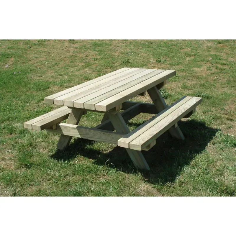 Table de pique nique pour enfants Forestière option plateau de jeu