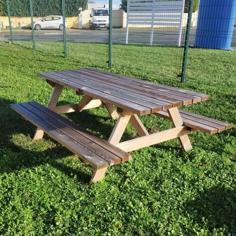 Table pique-nique en bois de pin Forestière Éco