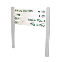 Latte de signalétique en aluminium personnalisable