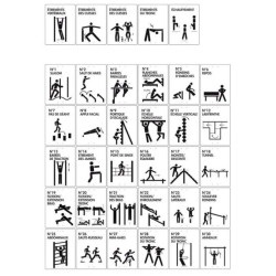 Panneaux en bois parcours santé