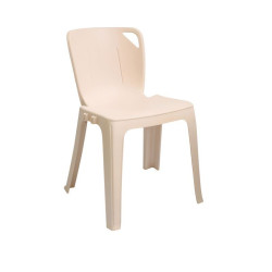 Chaise monobloc empilable et assemblable Elena en polypropylène