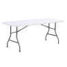 Table pliante Canéjan 153 ou 183 cm rectangulaire en PEHD ou exotique