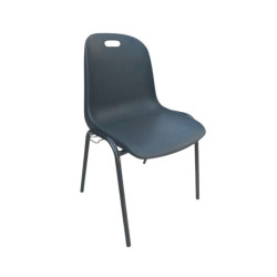 Chaise coque Emma avec accroches - Classement au feu M2 ou M4