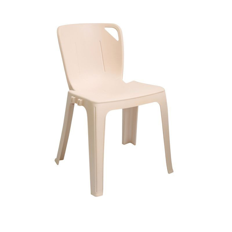 Chaise monobloc empilable et assemblable Elena en polypropylène