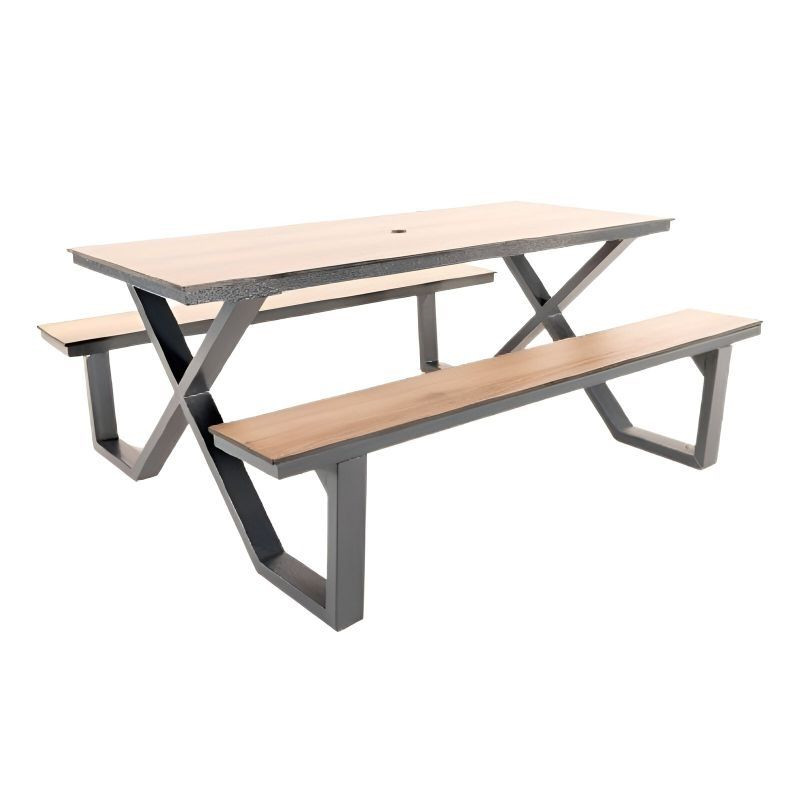 Table pique nique sans entretien en stratifié HPL - Durable