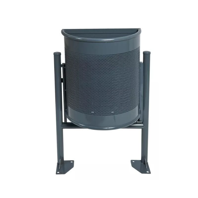 Poubelle urbaine en métal 38 ou 60 litres - Bordeaux