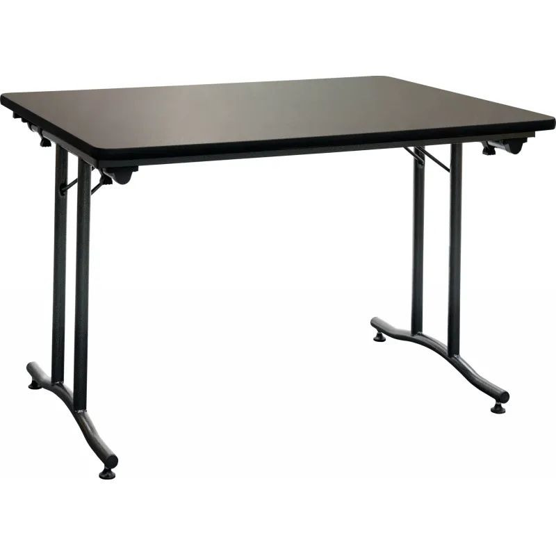 Poutre avec chaises ISO, assise et dossier tissu M1, structure acier noir ou chromé, plusieurs coloris de tissu disponible