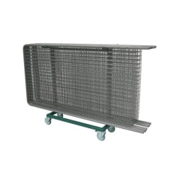 Chariot de transport pour grilles d'exposition - 12 ou 24 grilles