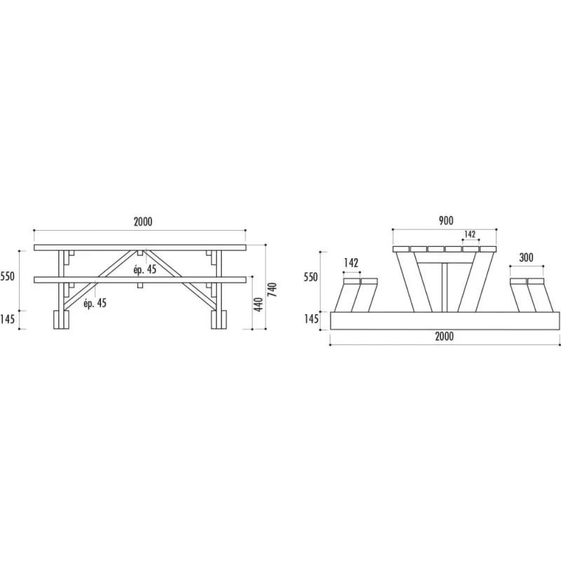 Table pique-nique Dortmund