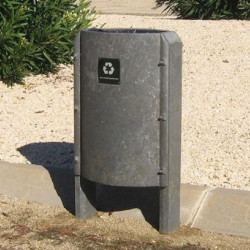 Corbeille Elipsis 50 en plastique recyclé et recyclable