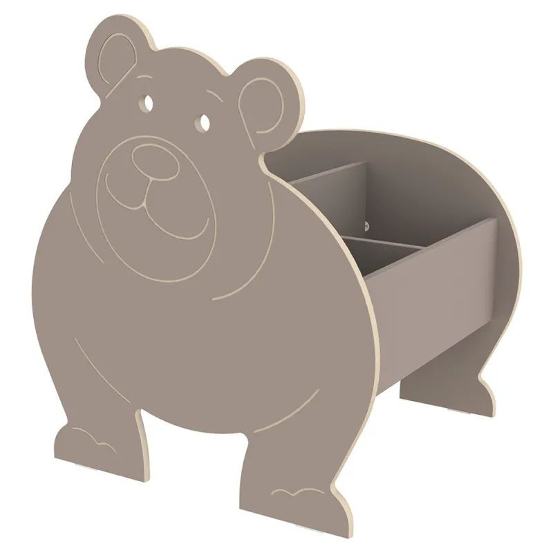 Rangement livres avec case en forme d'ours