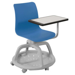 Siège mobile scolaire Lean en polypropylène avce tablette intégrée