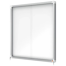 Vitrine d'affichage intérieure avec porte coulissante et serrure