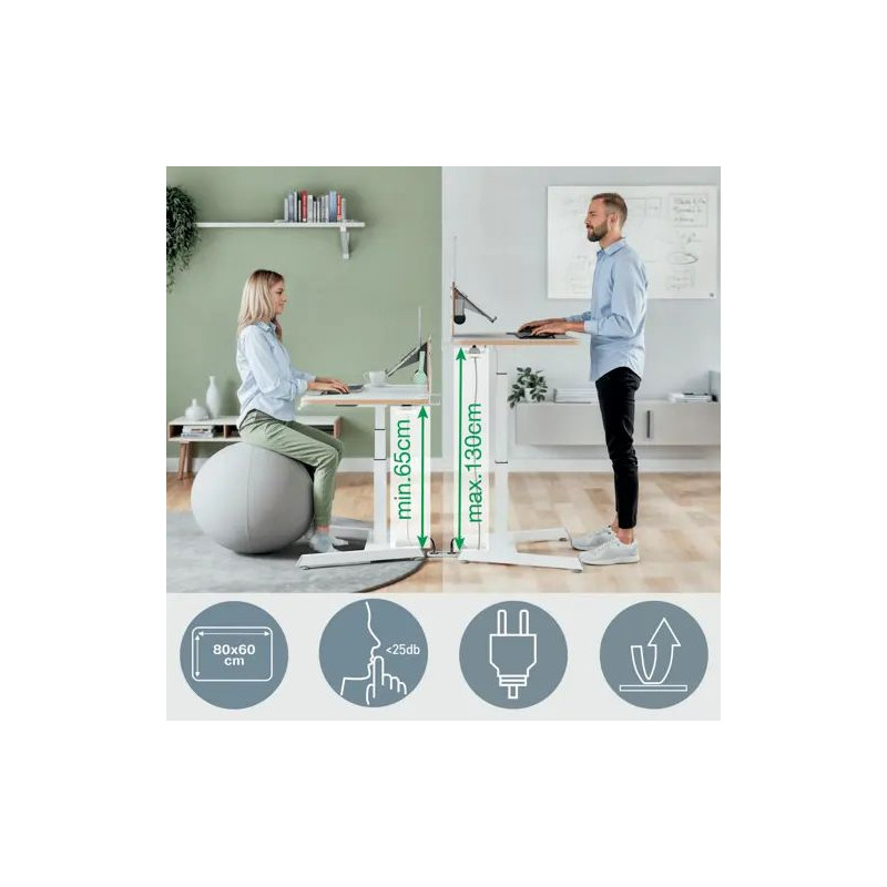 Bureau électrique ergonomique assis-debout 