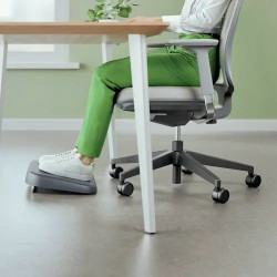Repose-pieds de bureau réglable en plastique recyclé