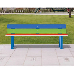 Banc Arc en ciel pour maternelle et primaire