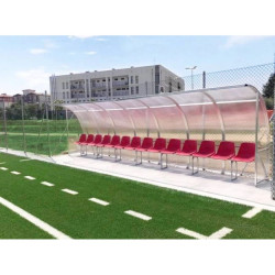 Abri pour banc de touche