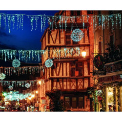 Décoration lumineuse stalactites Noël