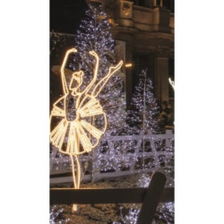 Guirlande extérieure Noël avec néon