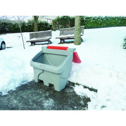 Coffre de stockage sel de déneigement PE