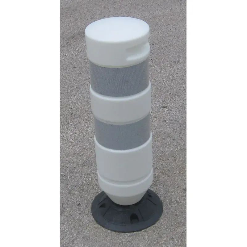 Balise J11 blanche 1/4 tour sur socle - Souple