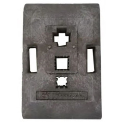 Plastobloc 16 kg - Empreinte 8x4 -6x6- 4x4 cm