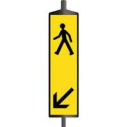 Balise piétons information chantier