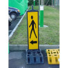 Balise piétons information chantier