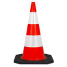 Cône de chantier K5A 7 kg hauteur 90 cm - Embase PVC recyclé
