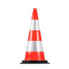 Cône d'autoroute K5A 4.2 kg hauteur 75 cm - Embase PVC recyclé