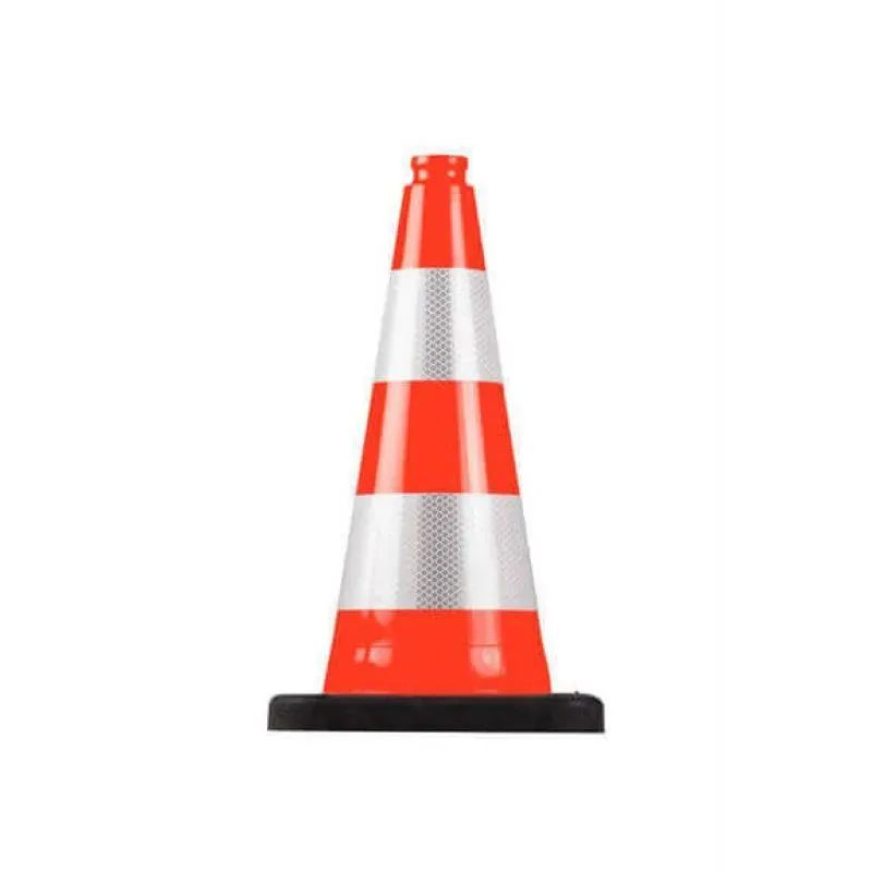 Cône de chantier K5A 2.2 kg hauteur 50 cm - Embase PVC recyclé