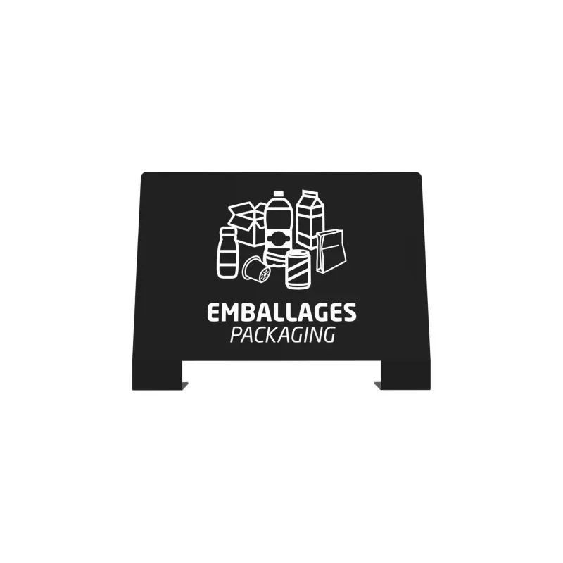 Plaque signalétique pour poubelle de tri sélectif Alitri