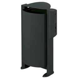 Poubelle avec distributeur de sacs à déjections canines - Arkea Canin