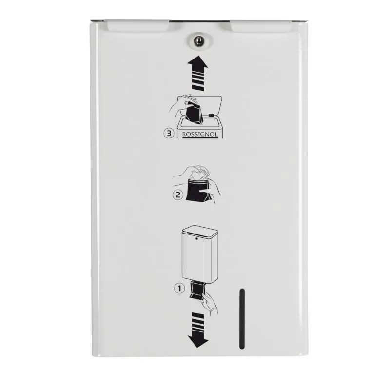 Poubelle hygiénique avec distributeur