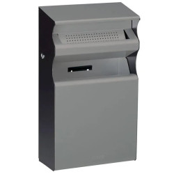 Cendrier mural 2L avec corbeille 15L - Kopa