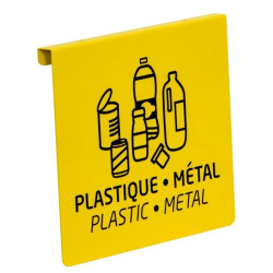 Plaque signalétique de tri pour support sac Tubag