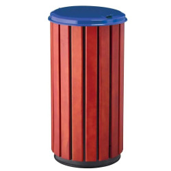 Poubelle extérieur en bois avec couvercle - Zeno Bois Protec
