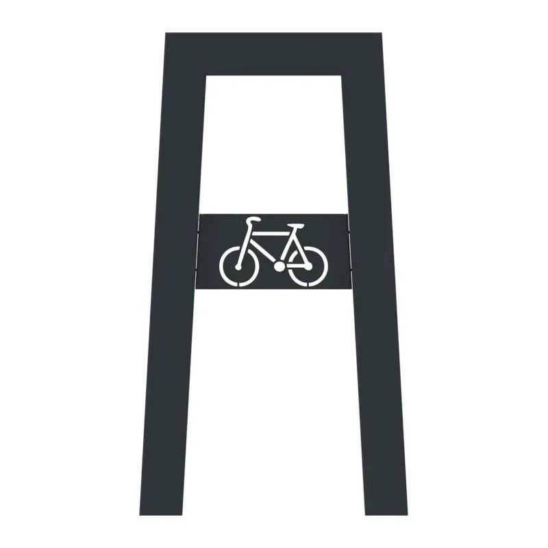 Support vélos rectangulaire avec picto cycle - Cyclo