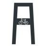Support vélos rectangulaire avec picto cycle - Cyclo