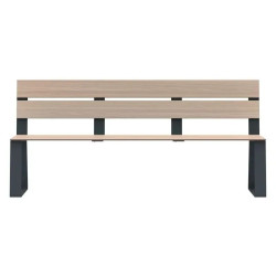 Banc d'extérieur en stratifié Rossignol Ballade Extrême