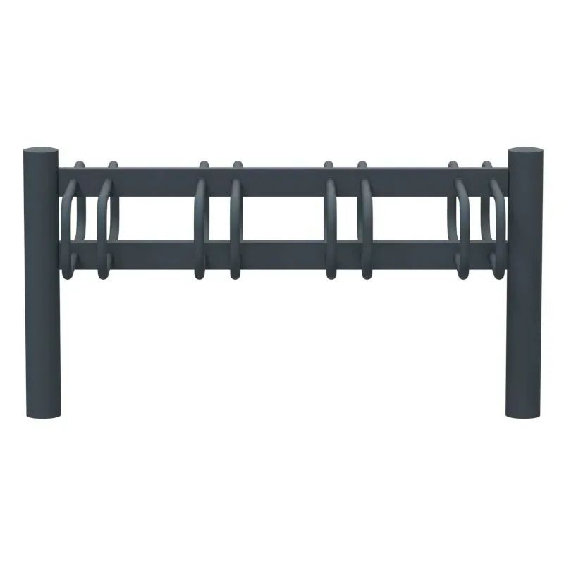 Support vélos 2 x 4 places avec tête bombée - Cyclo