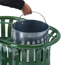 Poubelle de tri sélectif 2 flux d'extérieur - Rossignol Tulipe