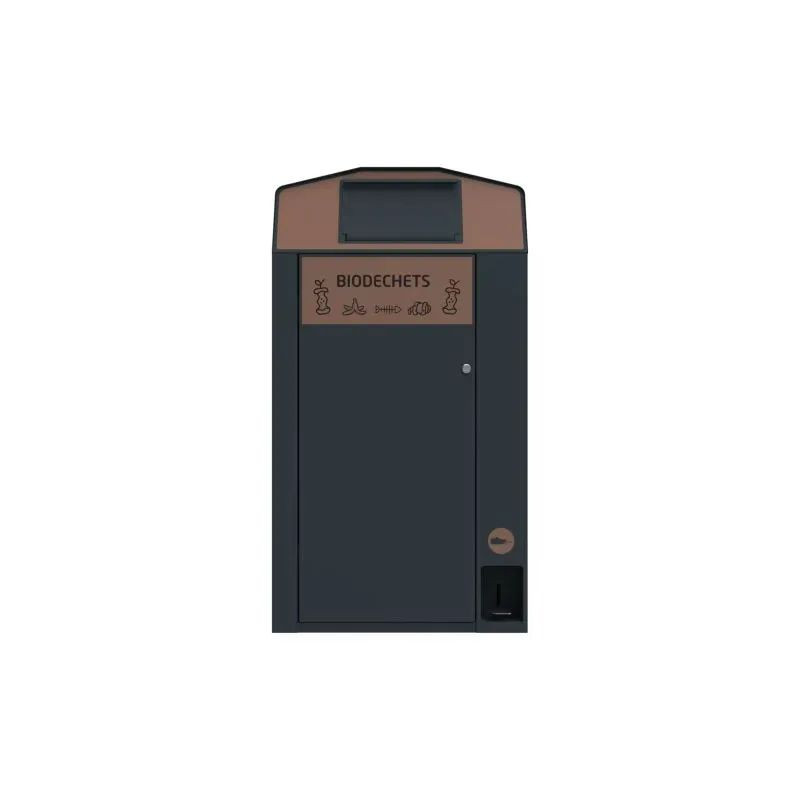 Point de collecte extérieur Biodéchet + conteneur 120 / 240 litres