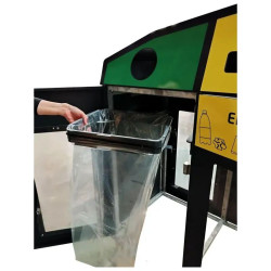 Point de tri 3 flux Vigipirate + supports de sac Rossignol Trirok