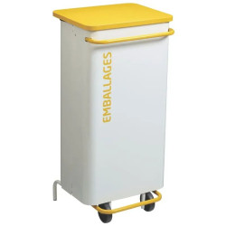 Poubelle de tri sélectif mobile d'intérieur - Nomade