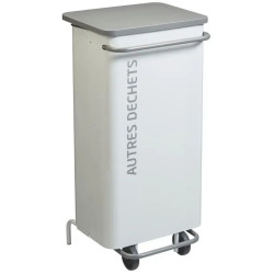 Poubelle de tri sélectif à roulettes HACCP Rossignol Nomade