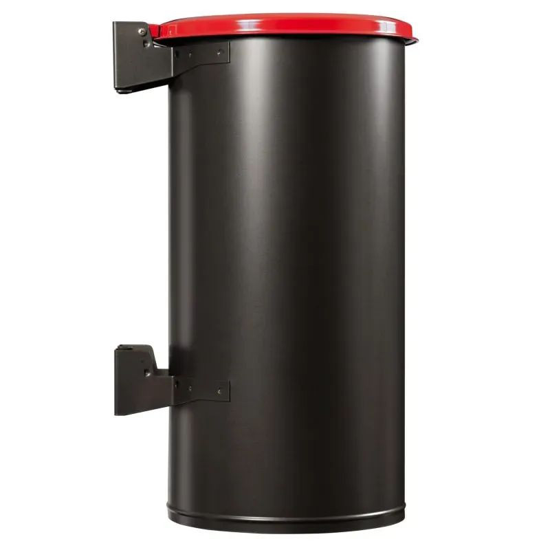Poubelle murale de tri sélectif avec couvercle Rossignol Tubo